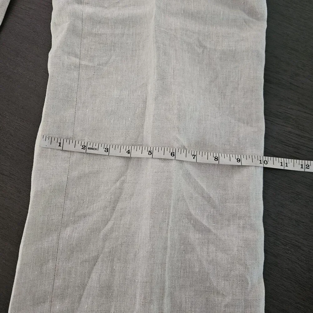 Banana Republic Women 6 Tan 100% Linen Pleated Wide Leg Trousers Pant High Rise